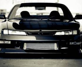 картинка мишины, Nissan, ниссан, s14, чёрная, silvia, сильвия, black