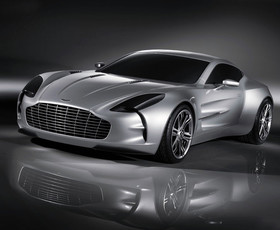 Aston Martin, one-77, кар, Астон Мартин, вид спереди, серый, металлик