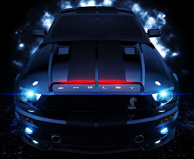 авто, Ford Mustang Shelby Gt, cars, синий, форд, мустанг