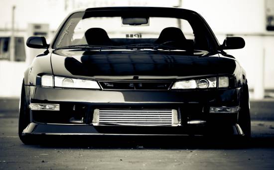 картинка мишины, Nissan, ниссан, s14, чёрная, silvia, сильвия, black