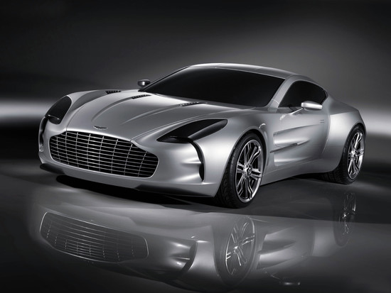 Aston Martin, one-77, кар, Астон Мартин, вид спереди, серый, металлик