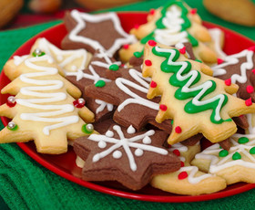 Новый Год, выпечка, сладкое, печенье, глазурь, Рождество, декорация